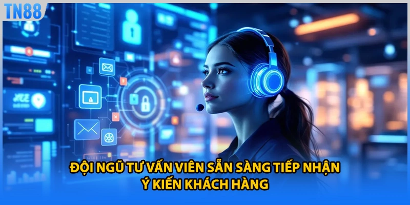 Đội ngũ tư vấn viên sẵn sàng tiếp nhận ý kiến khách hàng