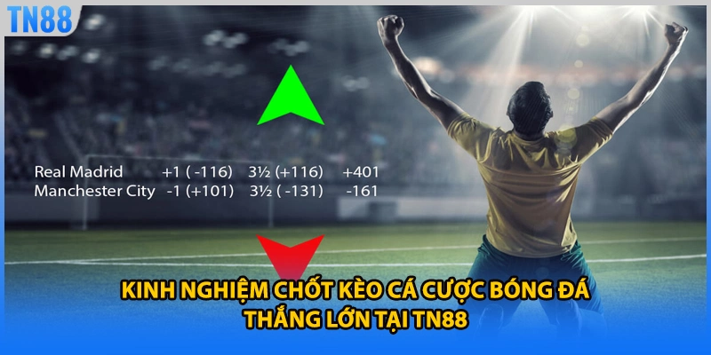 Kinh nghiệm chốt kèo cá cược bóng đá thắng lớn tại TN88